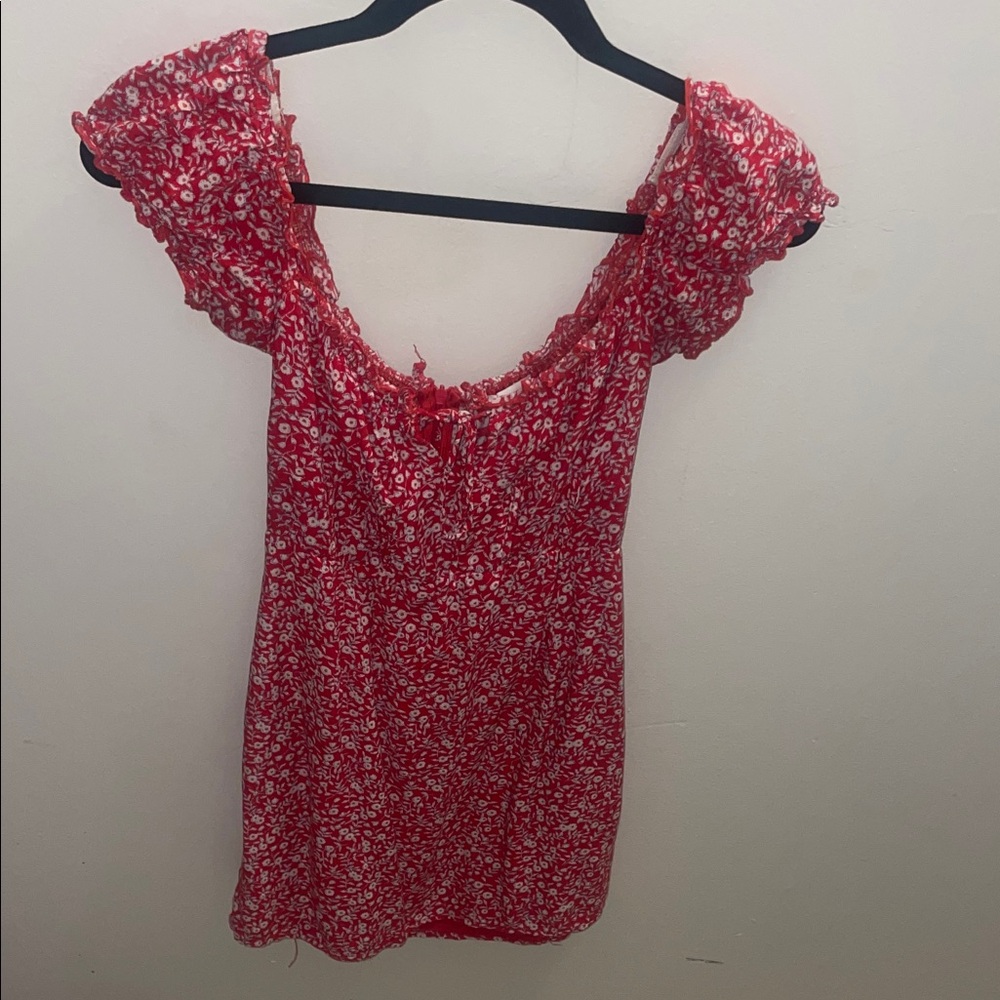 Red Floral Princess Polly Mini Dress